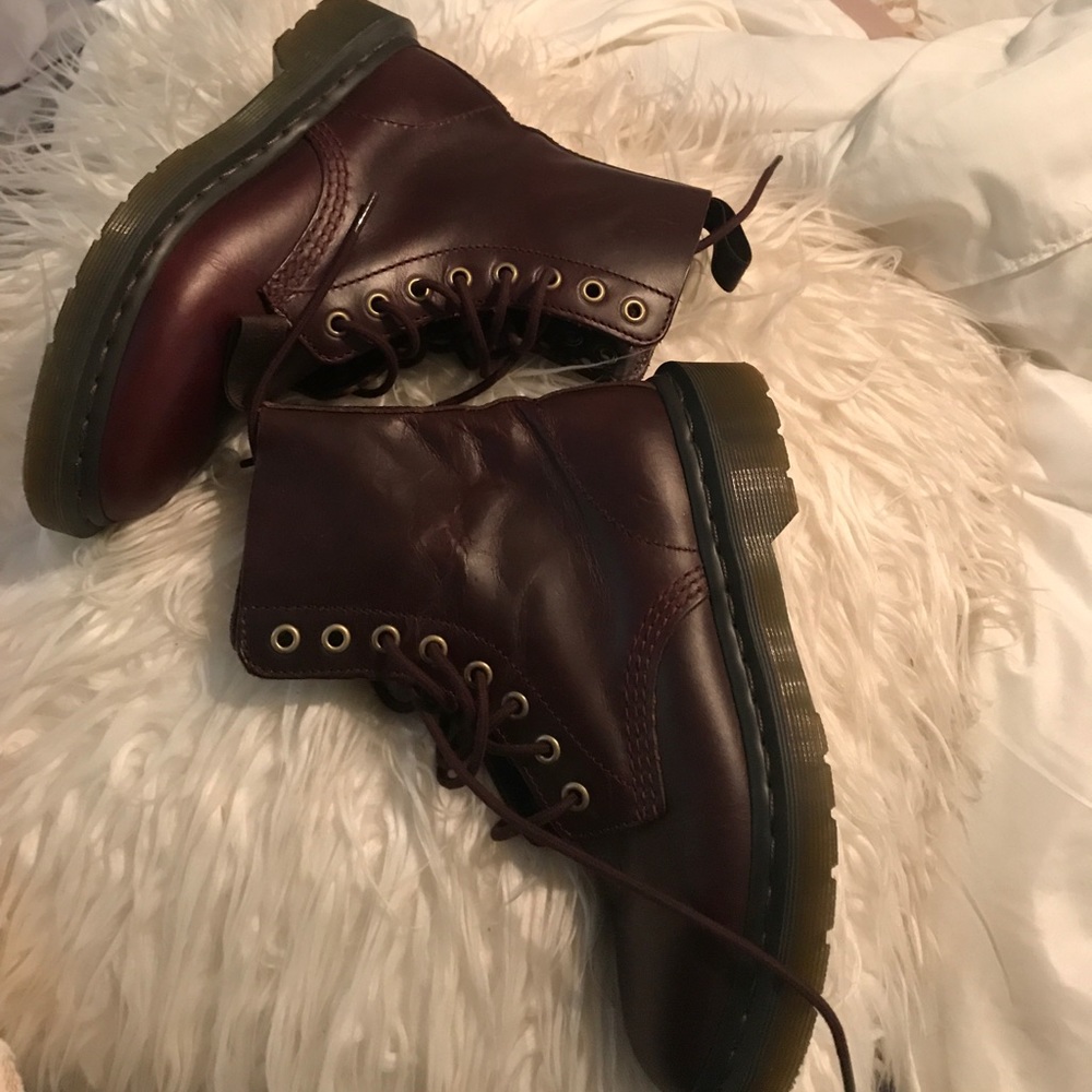 Maroon Dr Martins — only used once